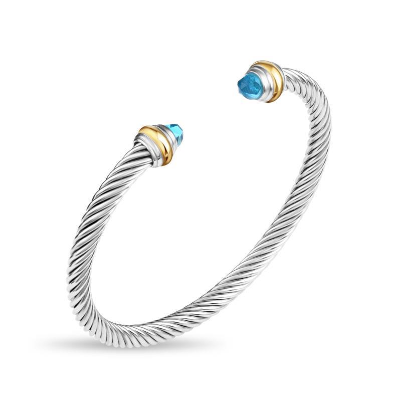 Blue Crystal Bangle